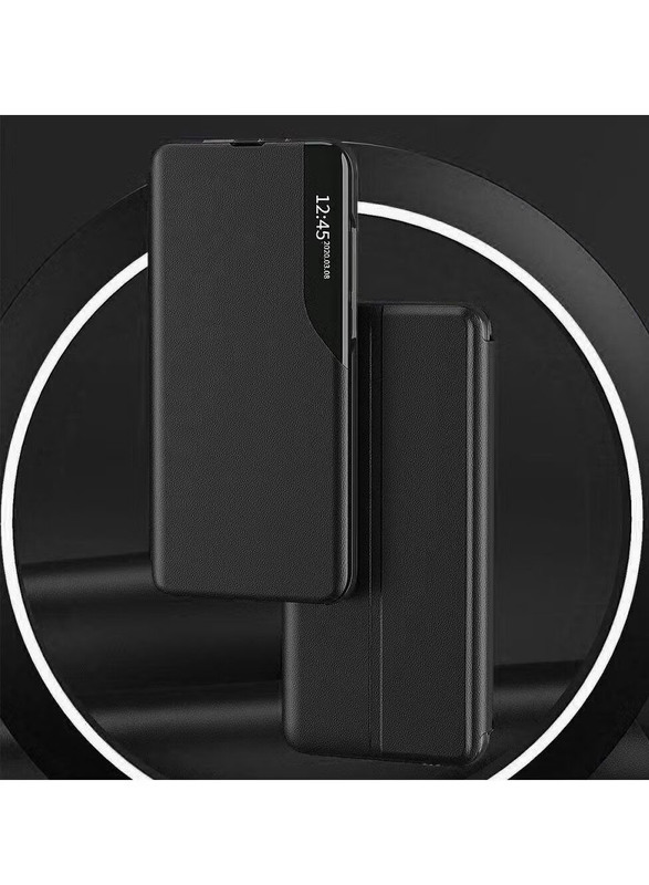 Oppo Reno 8 Pro Protective View Flip Case Cover, Black