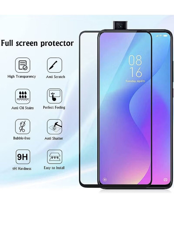 Xiaomi MI 9T Pro Tempered Glass Screen Protector, 2 Pieces, Clear