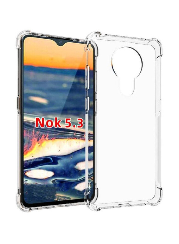 

Generic Nokia 5.3 TPU Bumper Mobile Phone Back Case Cover, Clear