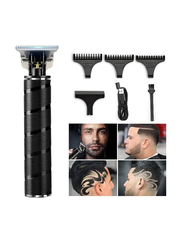 Rabos Professional Zero Gapped Cordless Edgers Clippers Trimmer Grooming Kit with Guide Combs Gifts, Black