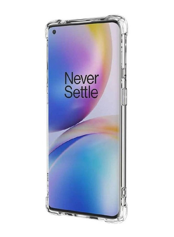 Oneplus 8 Pro Soft Silicone Shockproof Anti-Scratch Mobile Phone Back Case Cover, Clear