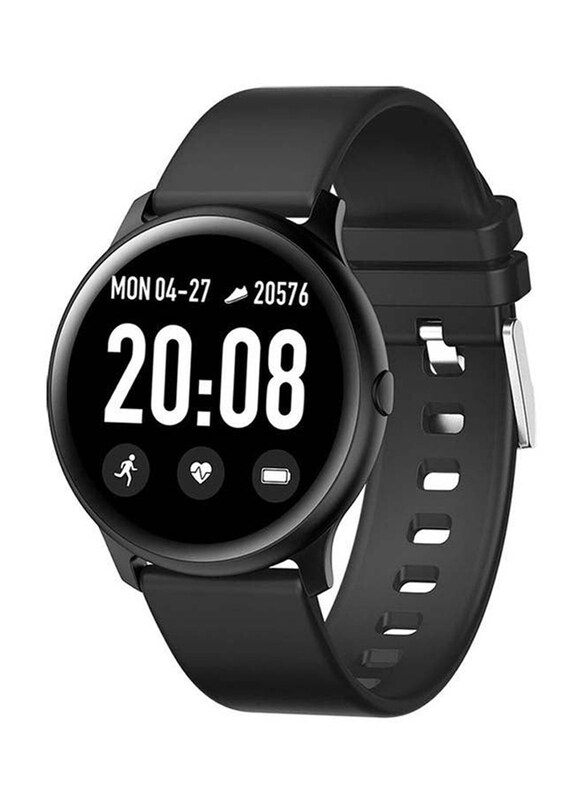 Wownect Smartwatch Fitness Tracker with Body Temperature, Black