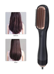 XiuWoo 3-in-1 Professional Negative Ion Blow Dryer Straightening Hot Air Styling Comb, Black