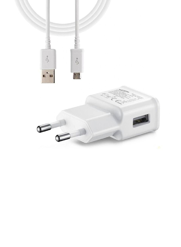 2-Pin Wall Travel Adapter for All Samsung Model, White