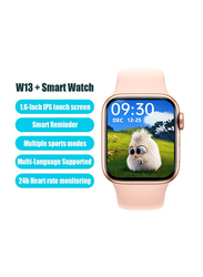 1.6" W13+ Smartwatch, PB-0242RR, Rose Red