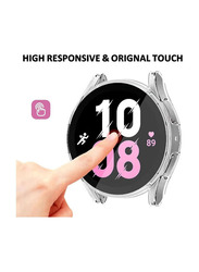 ZooMee Protective Ultra Thin Soft TPU Shockproof Case Cover for Samsung Galaxy Watch 4 44mm, Clear