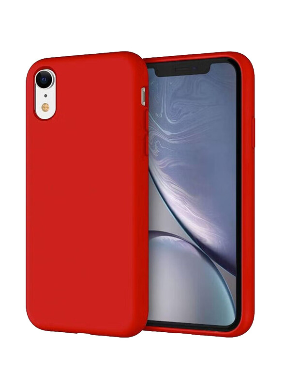 

Generic Apple iPhone XR Microfiber Lining Silicone Protective Mobile Phone Case Cover, Red