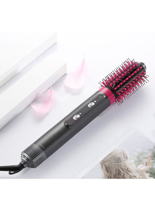 Arabest 4-in-1 Hair Dryer and Comb, Pink/Black