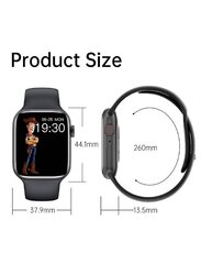 HW HW22 HD Touch Screen 1.75 inch 44mm Call Heart Rate Sensor Waterproof Smartwatch, Black