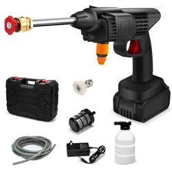 Electric Pressure Cordless Hydro shot Portable Power Cleaner Set for Washing Cars, 24V, 5587, Black