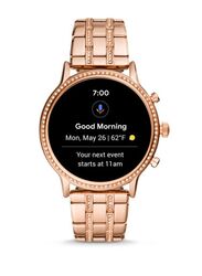 Stainless Steel Bluetooth Calling Long Battery Life Women Smartwatch Rose Gold