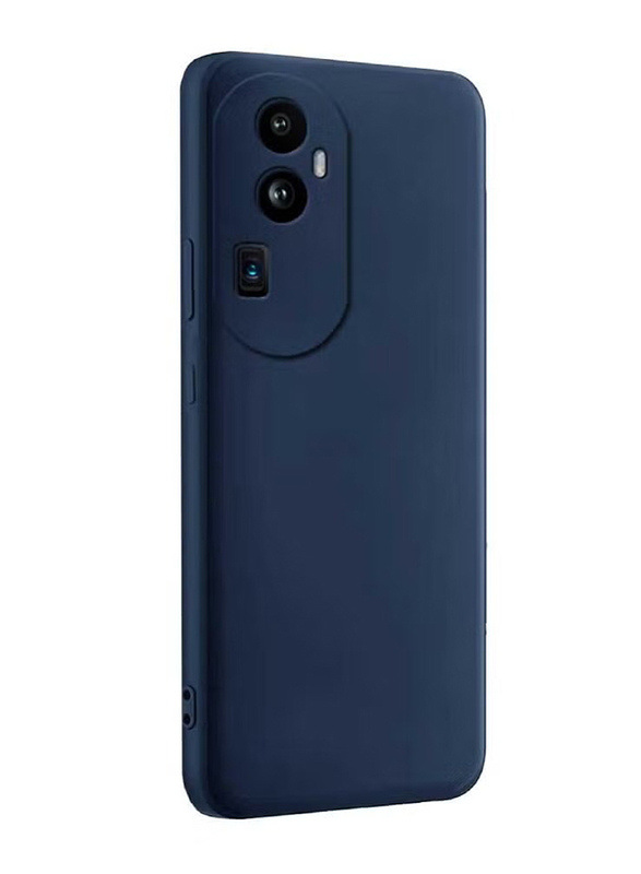 ZooMee Oppo Reno 10 Pro Plus 5G Protective Liquid Silicone Rubber Camera Protection Ultra Slim Mobile Phone Back Case Cover, Blue