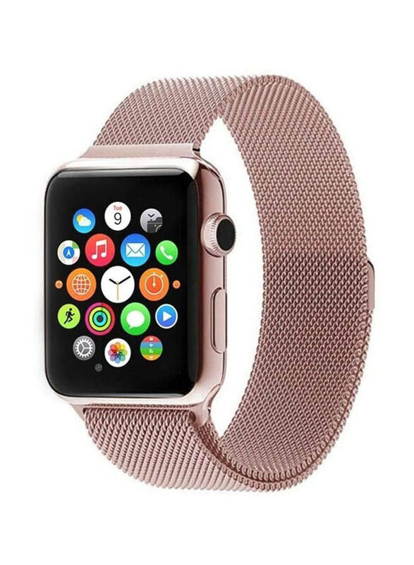 

Generic Replacement Milanese Loop Strap for Apple iWatch Series Band 38/40mm, Rose Gold