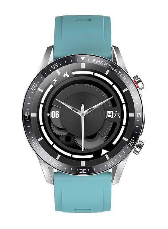 Fitness Tracker 44mm Smartwatch, Sky Blue/Black