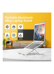 6-Level Adjustable Laptop And Tablet Holder, LU-C03-29, Silver