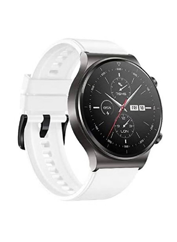 Silicone Replacement Band for Huawei Watch GT2 Pro, White