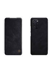 Nillkin Protective Leather Flip Case Cover for Redmi Poco F3, Black