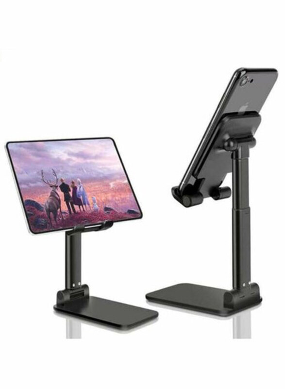 Universal Angle Height Adjustable Cell Phone Stand, Black