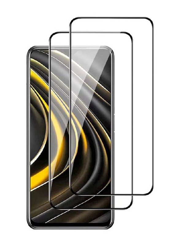 

Generic Oppo A16K 9H Hardness Full Coverage Anti Finger Print Tempered Glass Screen Protector, 2 Pieces, Clear/Black