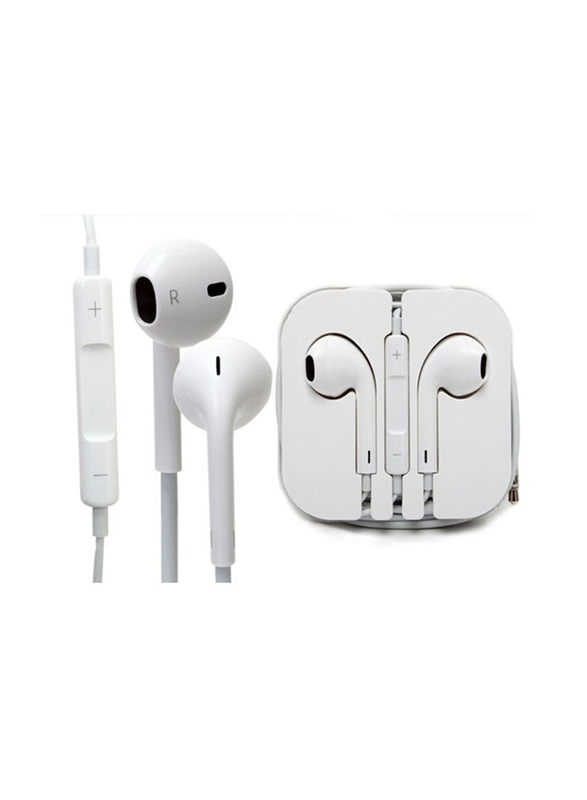 3.5 mm Jack Wired In-Ear Earphone with Mic, White