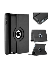 Apple iPad 2/3/4 Leather 360 Degree Rotating Stand Folio Mobile Phone Case Cover, Black