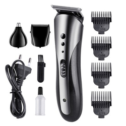 Kemei Razor Hair Clipper Nose Hair Device Multi-Function Set, Black/Grey