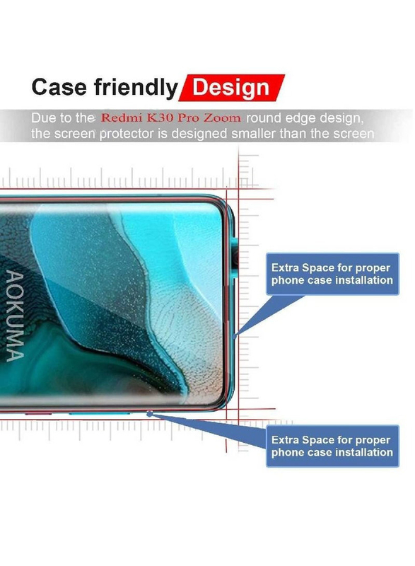 Xiaomi Redmi K30 Ultra Tempered Glass Screen Protector, Clear