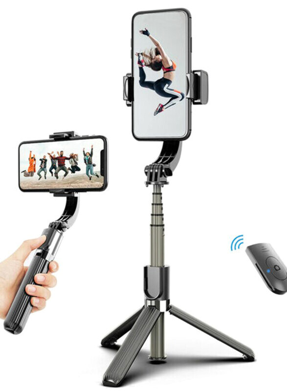 

Generic 3-in-1 Phone Gimbal Stabilizer Tripod Selfie Stick, Black