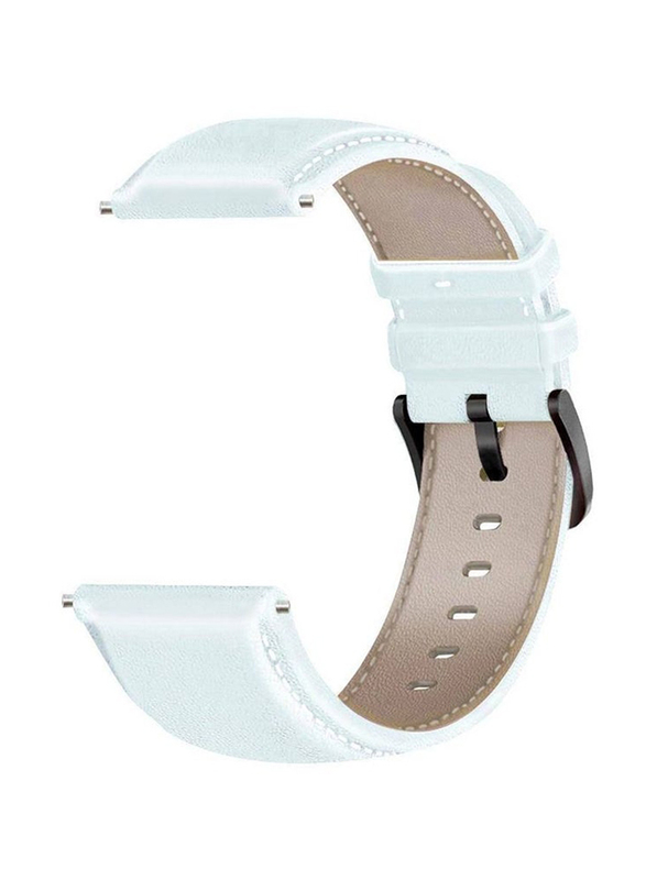 Genuine Leather Replacement Strap for Huawei Watch GT3, Light Blue