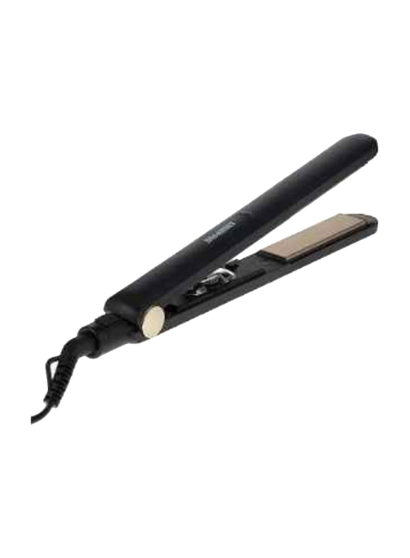 Geepas Ceramic Hair Straighteners With LED Indicator & Lockable Handle, Black