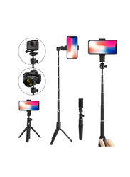 Integrated Tripod Bluetooth 4.0 Wireless Selfie Stick for Smart Phone, Black