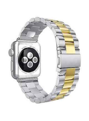 Stainless Steel Band for Apple Watch 44mm, Silver/Gold