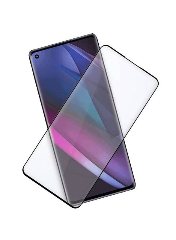 

Generic Oppo Find X3 Neo Protective 5D Full Glue Glass Screen Protector, Clear/Black