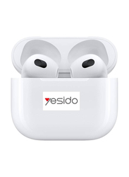 Yesido Wireless Bluetooth In-Ear Earbud with Charging Case, White