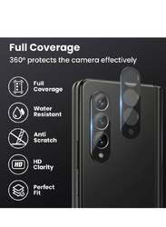 Samsung Galaxy Z Flip 3 Tempered Glass Mobile Phone Camera Lens Protector, Black