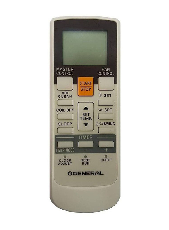 AC Remote Control for KT-FUJI, White/Black