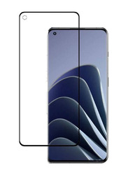 OnePlus 10 Pro 5G Anti-Stretch Full Glue Tempered Glass Screen Protector, Clear/Black