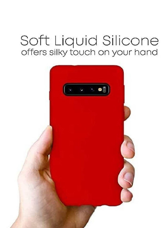 Samsung Galaxy S10 5G Soft Silicone Protective Mobile Phone Case Cover, Red