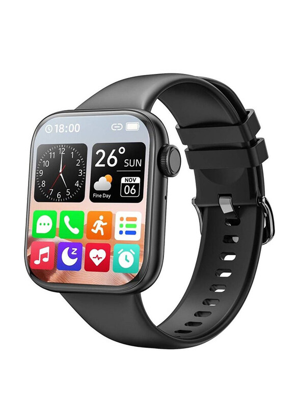 

LW 1.85 Full-Touch Bluetooth Calling Ip67 Waterproof Activity Tracker Smart Watch, Black