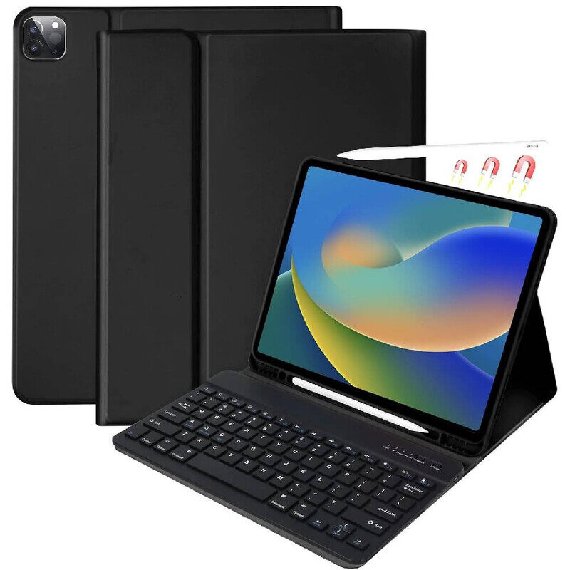 

TRON iPad Pro 12.9 inch 2022 Case with Keyboard, Keyboard case (for 12.9-inch iPad Pro - 6th Generation, 5th/4th/3rd Generation) - With Pencil Holder