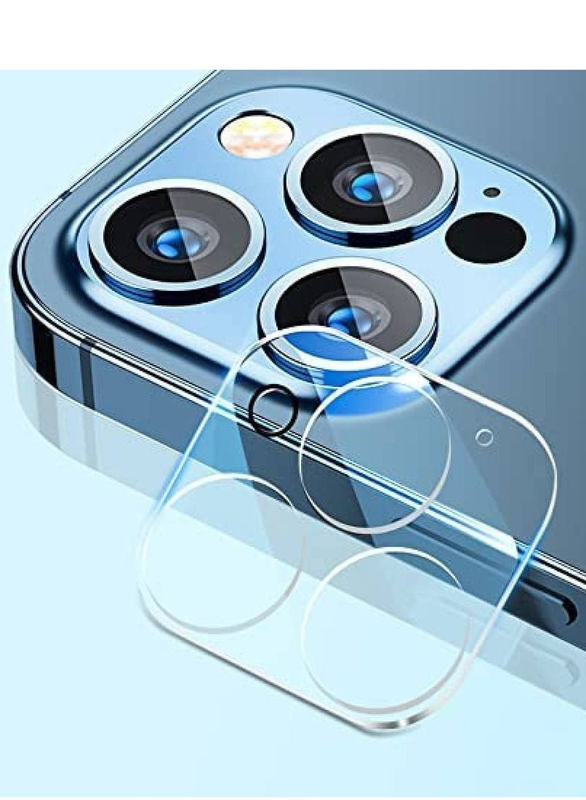 Apple iPhone 13 Pro Max Tempered Glass Mobile Phone Camera Lens Protector, Clear