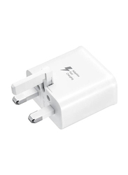 Fast Travel 3-Pin USB Charger Adapter for All Mobile Models, White