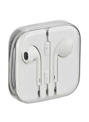 Wired In-Ear Earphone with Mic Compatible with iPhone 6/6 Plus, White