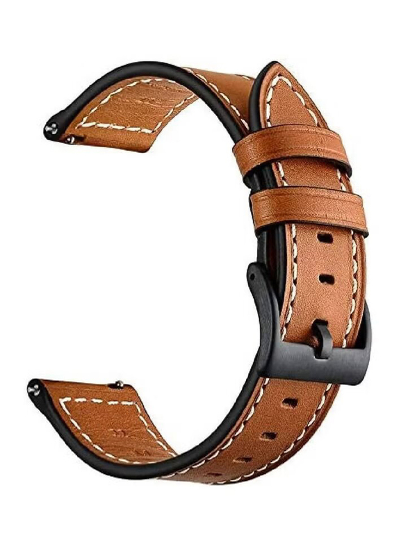 Genuine Leather Replacement Band For Huawei Watch GT2 Pro/GT2e/GT2 46mm/GT Active/Huawei Watch GT, Brown
