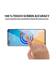 Huawei P40 Pro Anti-Scratch Anti-Fingerprints Tempered Glass Mobile Phone Screen Protector, Clear/Black