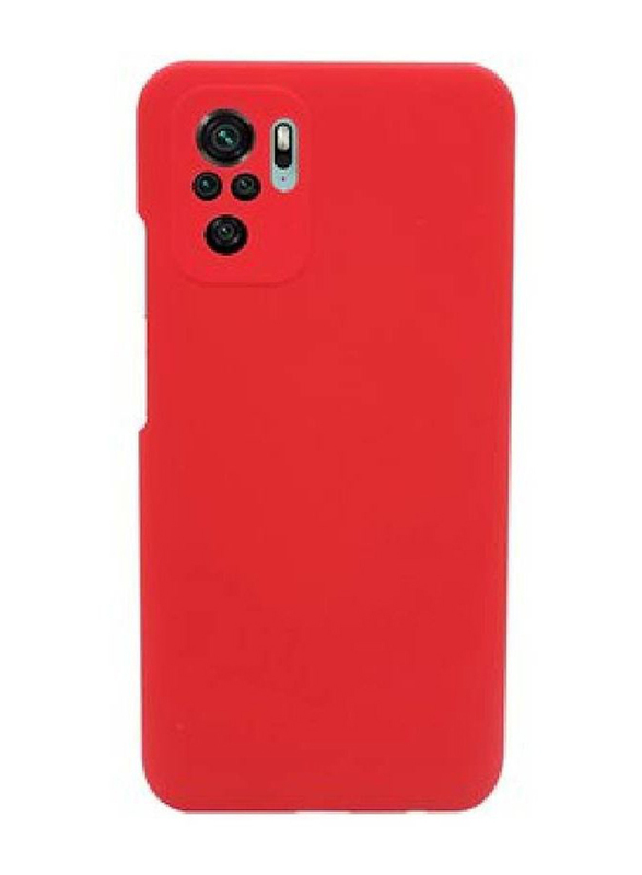Samsung Galaxy Note 10 Plus Soft Liquid Silicone Slim Gel Protective Mobile Phone Case Cover, Red