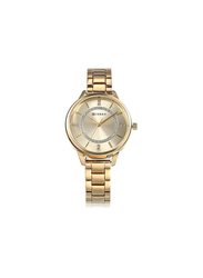Curren Analog Watch for Women with Stainless Steel, 2338148, Gold