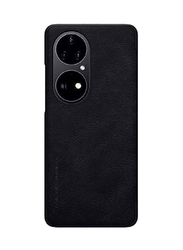 Nillkin Huawei P50 Pro Qin Series Classic Flip Leather Protective Mobile Flip Case Cover, Black