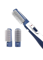 Enzo High Density Hot Air Hair Brush, Blue/White