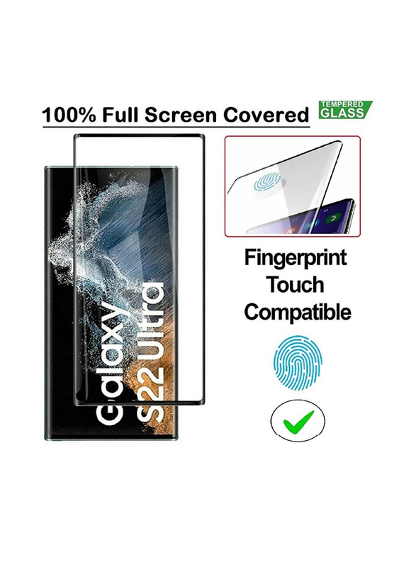 Samsung Galaxy S23 Ultra Slim Designed Shockproof Mobile Phone Case Cover and High Quality Tempered Glass Screen Protector, Clear